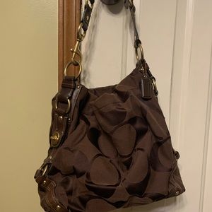 Chocolate brown authentic Coach Purse